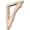 Ekena Millwork Balboa Arts and Crafts Smooth Bracket w/ Offset Brace, Douglas Fir, 5 1/2"W x 34"D x 42"H BKT0604X34X42BOA03SDF - alternate 1
